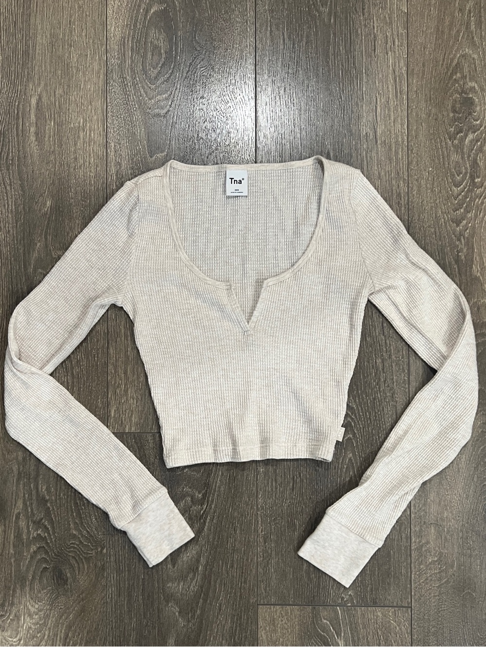 TNA Waffle Scoopneck Longsleeve - XXS